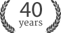 40 years icon